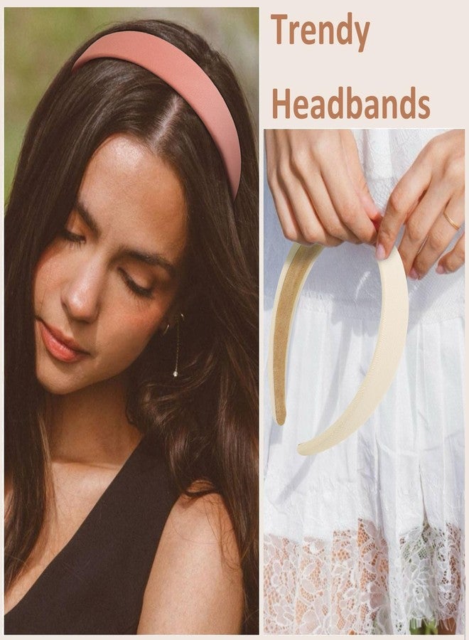 TERSE Headbands for Women Trendy Non Slip Headband for Girls Long Short Hair, Cute Ribbed Women Headbands Elastic Hair Bands Fashion Hard Head Band Accessories 1 Inch - Image 3
